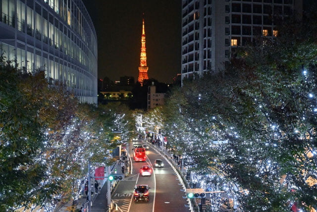 東京タワーとイルミネーション